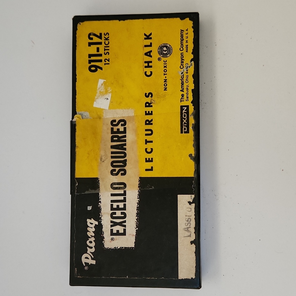 Vintage Prang Excello Squares Lectures Chalk